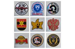China Bulk Clothes Iron On Badge Custom 3D Embroidered Patches For Clothing supplier
