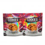 Custom Holographic Stand Up Pouch Laser aluminium zipper pouch For Cookies