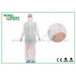 45gsm Polypropylene Nonwoven Disposable Chemical Coveralls With Hood for sale