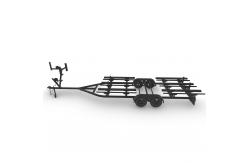 China Galvanished Finish Aluminum Tritoon Trailer pontoon boat trailer with Radial Tire supplier