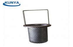 China 316L Perforated 1.0mm 304 Oil Basket Strainer Metal Mesh Cylinder supplier