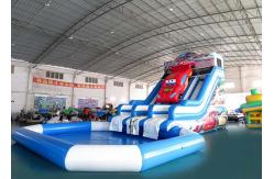 China Huge Inflatable Water Parks With Swimming Pool /  Kids Water Slide supplier