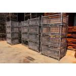 ISO Lockable Collapsible 1200mm Height 50x100 Steel Pallet Cages for sale