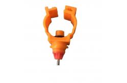 China 360 Degree Poultry Feeder Drinker Orange Poultry Farm Nipple Drinker supplier