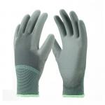 Nylon Knitted Anti Electrostatic Gloves PU Coated Cleanroom Palm Fit ESD Safety Gloves for sale