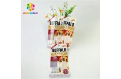 China Mylar Laminated Plastic Pet Food Pouch Custom Glossy Surface With Clear Window supplier