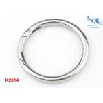 Spring O Ring Buckle Nickle Color For Clothes & Bags & Handbags 39mm Inner Diameter Size for sale