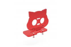 China Red Electronic Components Ultrasonic Sensor Mounting Bracket Holder With Screws supplier