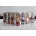Slim Straight Food Clear Pet Jars , 1120mm height plastic candy jar for sale