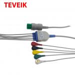 Ultraview IEC 1K Ohm Button Snap Spo2 Extension Cable