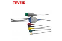China Ultraview IEC 1K Ohm Button Snap Spo2 Extension Cable supplier