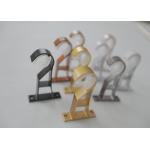 Metal Aluminum 9cmx5.5cm Black Curtain Pole Brackets for sale
