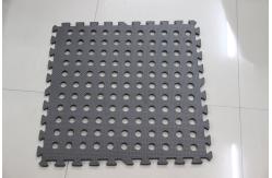 China 12mm Black Interlocking Foam Mats Outdoor Use 121pcs Hole Design supplier
