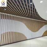 Square tube linear suspension metal aluminum ceiling decoration fireproof