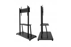 China Adjustable Shelf Trolley Floor Stand with Lockable Wheels interactive whiteboard stand supplier
