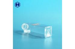 China 150ml Square Recyclable Sauce PET Bottle With Screw Lid 142mm Height supplier