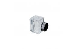 China 15 Ml Flat Square Glass Ink Bottle Pen Separate With Black Cap supplier