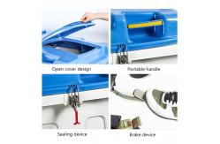 China Eco-Friendly 400L Trash Bin Waste Container with Four Wheel supplier