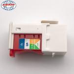 CAT6 RJ45 UTP Unshielded 90 Degree RJ45 Keystone Jack With Gold Plating
