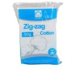 Weight / Bag 10g-1000g / bag Zig Zag Cotton For Wound Dressing Or Care Fiber Length 13 16mm for sale