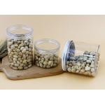 500ml Clear PET Plastic Candy Jars With Aluminum Lids And Screw Caps
