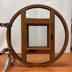Thermal Break Aluminum Circle Casement Windows Customized Product Double Tempered Glass for sale
