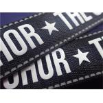 Customized Shiny Silicone Woven Clothing Labels, Printing Logo On Tape For Cloth for sale