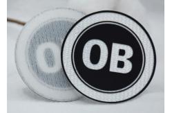 China Round Soft Iron On Tatami Patch Custom Clothing Patch With Hot Melt Glue supplier