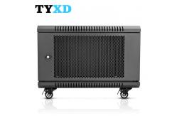 China Mesh Door Wall Mount Rack Enclosure Server Cabinet With Adjustable Mounting Rails supplier
