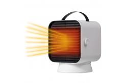 China PTC Safe Heating Mini Electric Fan Heater Adjustable Tilt Oscillating Radiant supplier