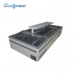 Island Sliding Door Deep Freezer Jumbo Combined Cabinet Automatic Defrost for sale