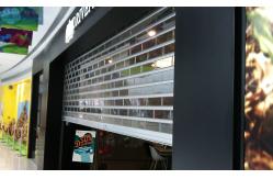 China 1.8mm Sturdy Polycarbonate Slat Clear View Roller Shutters supplier