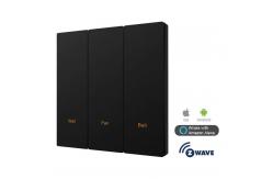 China Zwave Smart Switch Plastic Material Big Button App Control / Voice Control supplier
