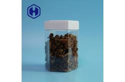 China Hexagonal 23oz 680ml Leak Proof Plastic Jar With Screw Lids supplier