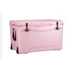 75L Wheeled Rotomolded Cooler Box , Insulated Ice Box With PU Insulation