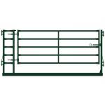Green Portable Livestock Fence Panels , Sheep / Goat Corral Panel With Gate for sale