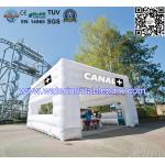 Modern White Cube Inflatable Booth Tent For Garden Party And Event for sale