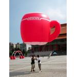 customized giant advertising lighting inflatable cup balloon for sale