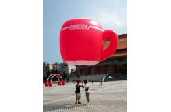China customized giant advertising lighting inflatable cup balloon supplier