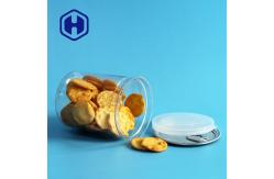 China Cashew Biscuits Canned Food Eoe Plastic PET Can Transparent With Aluminum Lid 335ml supplier