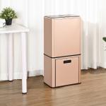 Smart Induction Trash Can Hotel 44L Fully Automatic Double Layer Dry and Wet Separation Household Trash Can with Lid for sale