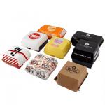 Fast Food Takeaway Packaging Eco-Friendly Recyclable Burger Box with Custom Printed Corrugated/Kraft Paper for sale