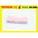 CE certificated ISO M2208A Disposable CTG Belt With Buttonhole / Fetal Monitor Belt with 60mm Width for sale