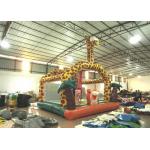 Amusement Park Custom Made Inflatables Giraffe Bounce Combo Enviroment - Friendly