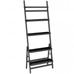 Living Room Five Tiers Black Flower Pot Steel Shelf Rack for sale