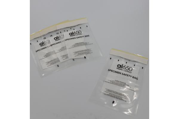 Clear Disposable Three Layer Transport Specimen Bag Customized Printing