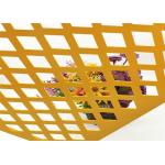 Pvc Coated Yellow Diamond Shape 0.6mm Perforated Metal Mesh for sale