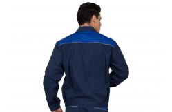China Soft Industrial Mens Jacket , Safety Bright Working Jacket With Adjustable Waistband supplier