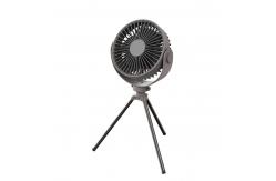China Small Portable Tripod Rechargeable Rotation Fan With LED supplier