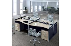 China Interior Design Office Workstation Partition Veneer Finish Standard Size supplier